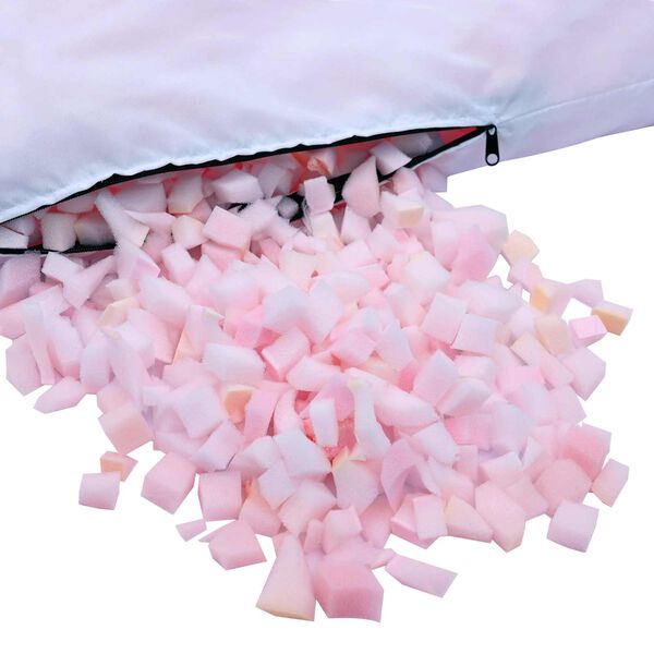 vidaXL Rozdrobnione wypełnienie pianą R&oacute;żowy 10 kg Poliuretan