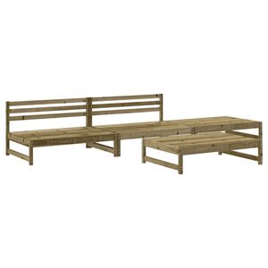 vidaXL 4-cz. zestaw mebli ogrodowych, impregnowane drewno sosnowe