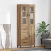 vidaXL Highboard 2 pcs Dąb rzemieślniczy Materiał drewnopochodny