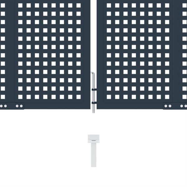 vidaXL Brama ogrodzeniowa Antracyt 404x175 cm Stal