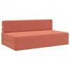 vidaXL Składana Sofa Ł&oacute;żko Czerwono-pomarańczowy 152 x 86,5 x 60 cm