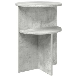 vidaXL Stolik boczny Betonowy szary &Oslash; 39,5 x 55 cm Drewno inżynieryjne