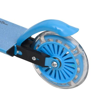 vidaXL 2-kołowa hulajnoga z regulacją kierownicy aluminiowa niebieska