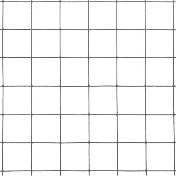 vidaXL Ogrodzenie z siatki, stal i PVC, 25x1,5 m, szare