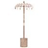 vidaXL Baliński Parasol z Bazą Kremowy 95 x 95 x 260 cm