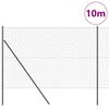 vidaXL Słupek ogrodzeniowy. Szary 10 x 1,6 m (siatka 60 x 60 mm)