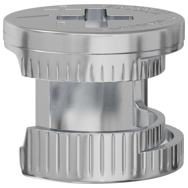 vidaXL Nakładki z zamkiem motylkowym 12 pcs Srebrny 12 x 10 mm Metal