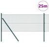 vidaXL Słupek ogrodzeniowy. Zielony 25 x 0,8 m (12 x 12 mm siatka)