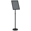 vidaXL Stoiska na targi Czarny 25 x 25 x 125 cm Aluminium