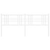 vidaXL Metalowe wymienne wezgłowie, białe, 200 cm