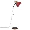 vidaXL Lampa stojąca, 25 W, postarzany czerwony, 30x30x100-150 cm, E27