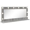 vidaXL Lustro toaletowe Szary Sonoma 100 x 45 x 18 cm Prostokątny