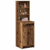 vidaXL Highboard z szufladą Stare drewno 40 x 40,5 x 135 cm