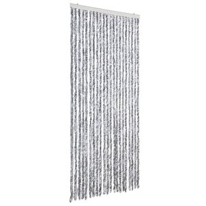 vidaXL Zasłona przeciwko owadom, biało-szara, 90x200 cm, szenil
