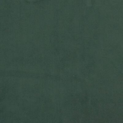 vidaXL Zagłówek uszak, ciemnozielony, 203x16x118/128 cm, aksamit