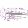 vidaXL Ramka ł&oacute;żka z szufladą Brązowy 150 x 200 cm Lite drewno sosnowe