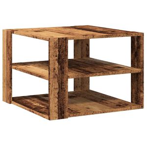 vidaXL Stolik kawowy, stare drewno, 58x58x40 cm