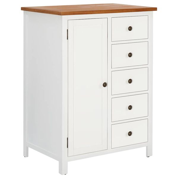 vidaXL Szafka, 76x52x105 cm, lite drewno dębowe