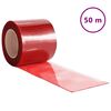 vidaXL Kurtyna paskowa, czerwona, 200 mm x 1,6 mm, 50 m, PVC