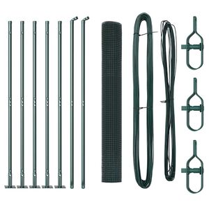 vidaXL Słupek ogrodzeniowy. Zielony 10 x 1,2 m (16 x 16 mm siatka)