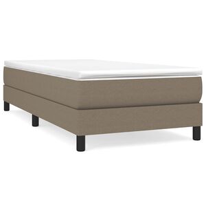 vidaXL Ł&oacute;żko kontynentalne Taupe 80x200 cm Tkanina