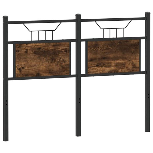 vidaXL Wymienne wezgłowie, przydymiony dąb, 120 cm