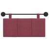 vidaXL Wisząca Głowa Paski Czerwone wino 90 x 55 x 5 cm tkanina