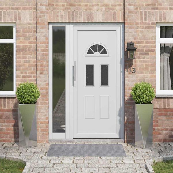 vidaXL Donica 2 pcs Srebrny 30 x 30 x 75 cm Stal nierdzewna