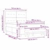 vidaXL Ł&oacute;żko sprężynowe z materacem granatowy 140 x 200 cm Aksamit