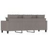 vidaXL Sofa 3-osobowa, kolor taupe, 180 cm, tapicerowana tkaniną