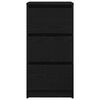 vidaXL Komoda Czarny Dąb 37,5x35x76 cm Drewno klejone