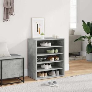 vidaXL Szafka na buty, szarość betonu, 60x35x70 cm