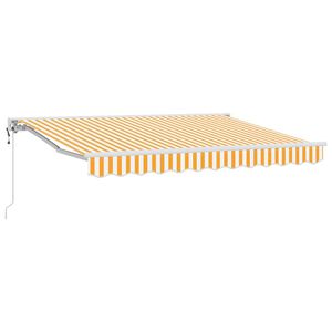 vidaXL Rama markizy Ż&oacute;łty i Biały 300 x 200 cm Poliester z powłoką PU