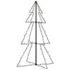 vidaXL Ozdoba świąteczna LED w kształcie choinki, 160 LED, 78x120 cm
