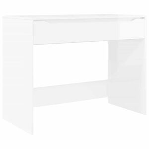 vidaXL Biurko Biały Wysoki Połysk 100 x 50 x 78 cm Drewno inżynieryjne