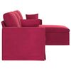 vidaXL Sofa Czerwone wino