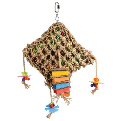 FLAMINGO Zabawka dla ptaków Papyr, kwadratowa, kolorowa, 45 cm