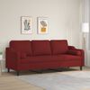 vidaXL 3-osobowa sofa wypoczynkowa z poduszkami, bordowa, 210 cm