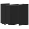 vidaXL Szafka na kuwetę, czarna, 53x53x51 cm, materiał drewnopochodny