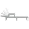 vidaXL Leżak, 4 pozycje regulacji oparcia 155,5x57x28 cm, polipropylen