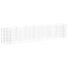 vidaXL Podwyższona donica gabionowa, galwanizowane żelazo 260x50x50 cm