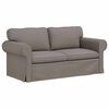 vidaXL Sofa 2 pcs Ciemnoszary 175 x 82 x 80 cm tkanina