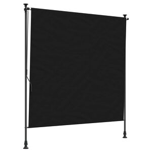 vidaXL Zewnętrzna Roleta Rolkowa Czarny 100 x 270 cm