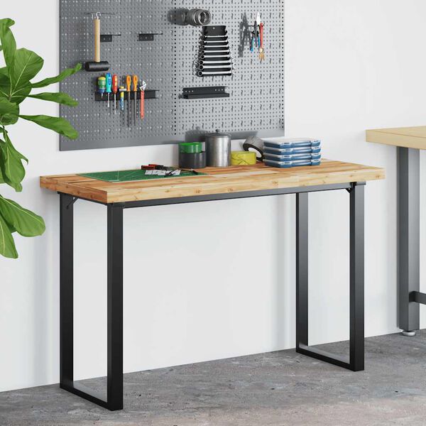 vidaXL Blat do biurka, wykończony olejem, 120x60x4 cm, drewno akacjowe