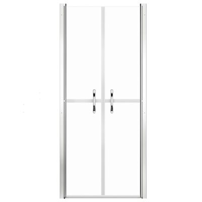 vidaXL Drzwi prysznicowe, przezroczyste, ESG, 81x190 cm