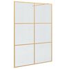 vidaXL Ściana prysznicowa typu walk-in złoty 140 x 195 cm