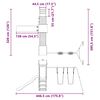 vidaXL Plac zabaw do ogrodu, lite drewno daglezjowe