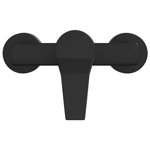 vidaXL Bateria prysznicowa Czarny G 1 / 2 cala Mosiądz