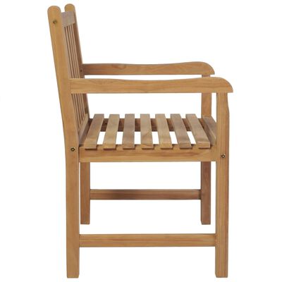 vidaXL Krzesła ogrodowe z czarnymi poduszkami, 2 szt., drewno tekowe