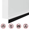 vidaXL Szczotki uszczelniające do drzwi samoprzylepne 6 pcs Biały